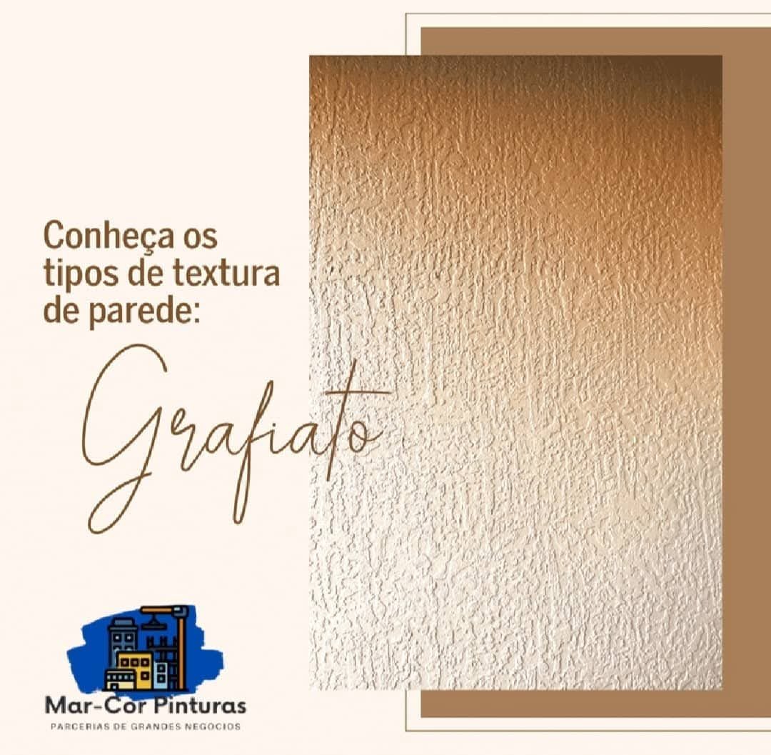 Amostra de textura grafiato em parede